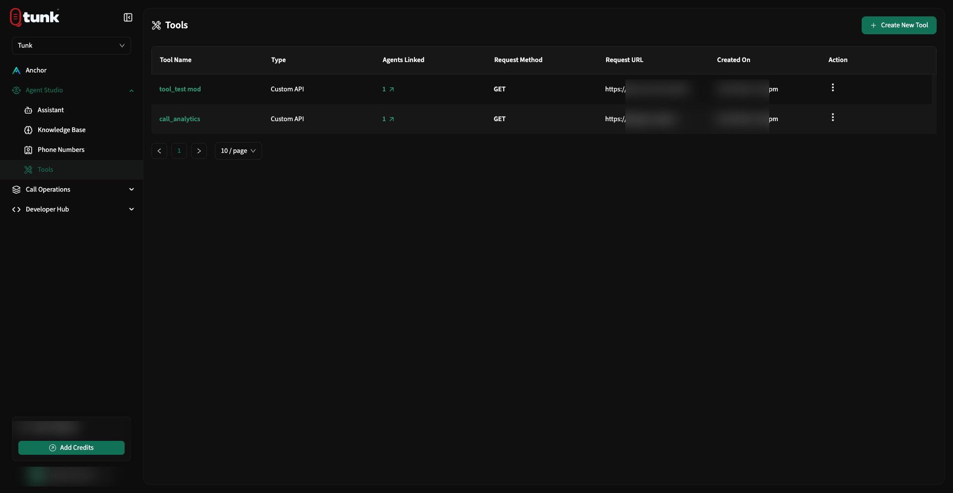 Tools Listing